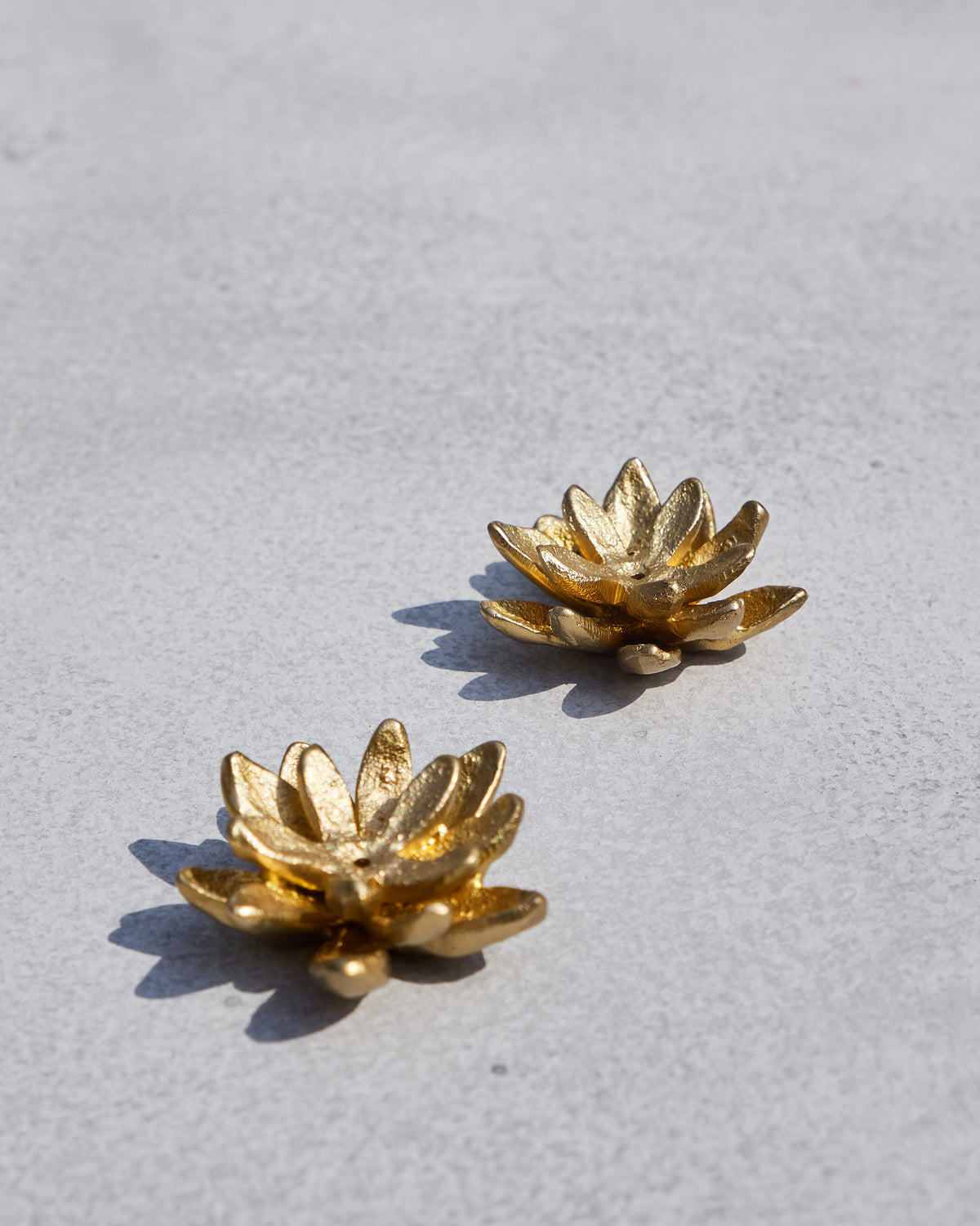 The brass lotus petals.