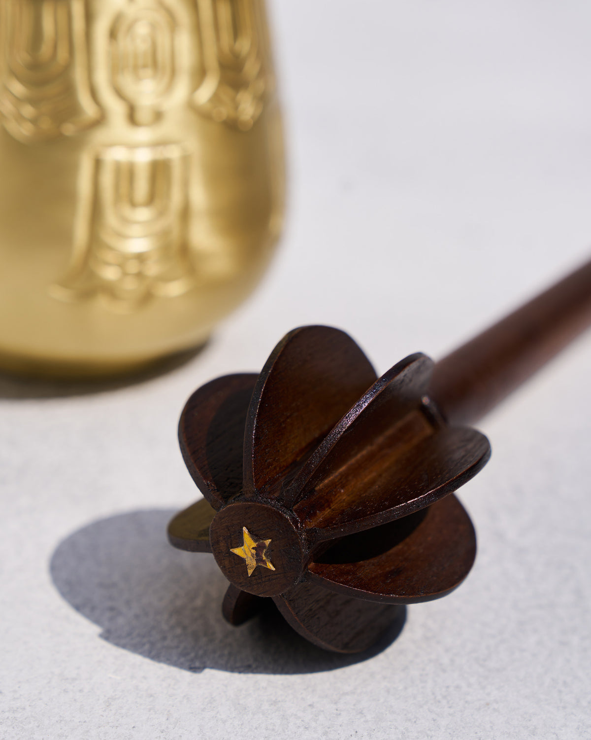 The churner head and its gold star.