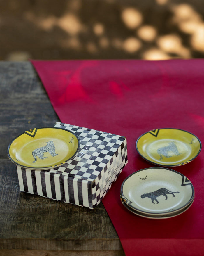 Leopard Tea Plates (Set of 4)