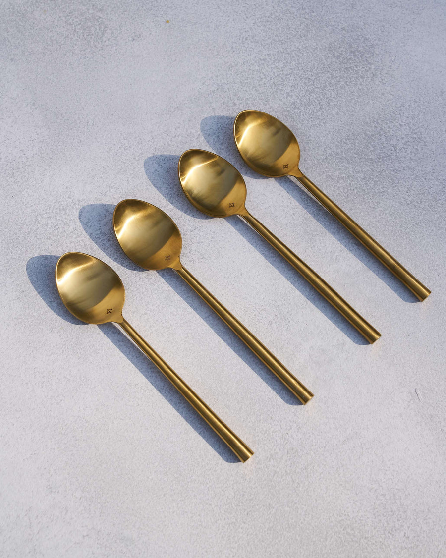 The Sitara Spoons laid diagonally.